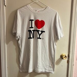 White I Love NY T-Shirt